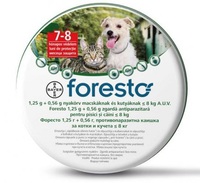 ФОРЕСТО ошейник  для собак м.пород и котов 38см.  (д.в. имидаклоприд + флуметрин)