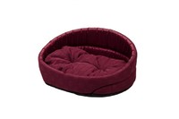 Лежак  для собак «Люкс» бордо 40х30х17 см