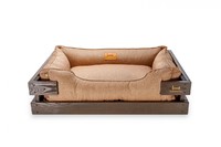 Лежак Harley and Cho Dreamer Brown + Grey, коричневый, XS