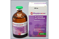 Марфлоксин 10% антибактериальный инъекционный 100мл (марбофлоксацин) КRКА