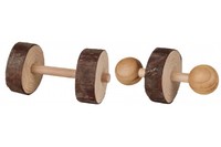 Набор гантель для грызунов TRIXIE - NaturalLiving, D- 4,5 x 9 см./ 2 шт.  для морские свинки, кролики