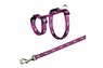 Шлейка с поводком для кроликов с рисунком TRIXIE, 25-44 см / 10 мм  Поводка: 1,25 м