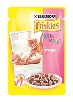 Friskies Кусочки в подливе для котят с курицей