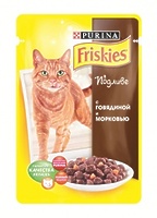 Friskies Кусочки в подливе для кошек с говядиной и морковью