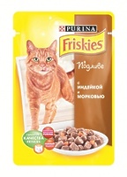 Friskies Кусочки в подливе для кошек с индейкой и морковью