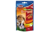Витаминные дропсы для грызунов TRIXIE Вкус: морковь, 75 гр, морские свинки, кролики