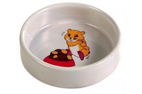 Керамическая миска для грызунов TRIXIE Обьем: 100мл, хомяк, песчанка