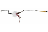 Удочка с перьями+колокольчик, TRIXIE  50 см