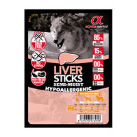 Напіввологі ласощі для собак ALPHA SPIRIT стік з печінкою (x4 шт.) 40g
