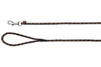 Поводок для  верховой езды TRIXIE,  5 м / D 8 мм , черный / оранжевый