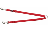 Поводок-свора для собак "Premium" TRIXIE  XS-M (нейлон)40–70 cм/15 мм, красный