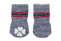 Носки для собак не скользящие TRIXIE, серые XXS-XS