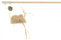 Удочка с мышкой из джута, 24см