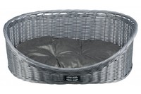 Корзина плетённая TRIXIE,  для собак,  59 x 45 см,  серая