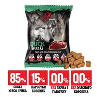 Напіввологі ласощі для собак ALPHA SPIRIT снек з качкою 50g