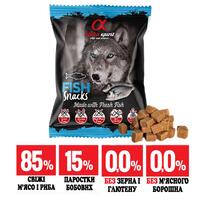 Напіввологі ласощі для собак ALPHA SPIRIT снек з рибою 50g