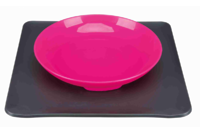 Миска с ковриком"Yummynator" TRIXIE ,400мл/24х24см,розовый/серый