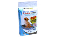 SUPER NAPPY(СУПЕР НАППИ) Пеленки для собак с активным углем  57Х54 см 14 шт