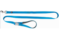 Поводок с пряжкой со встроенной вспышкой(USB) TRIXIE 1.20–1.80 м/25 мм, синий неон