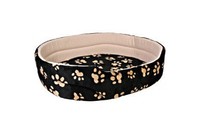 Лежак для собак TRIXIE - Charly,   43х38см,  черное с лапами