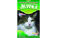 Гигиенический наполнитель "МУРКА", комкующийся мелкозернистый (0,8-1,5 мм), 5кг