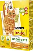 Friskies - Корм Фрискас Индор с курицей и овощами, добавками садовой травы
