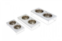 Миски на подставке Lunch Bar White wood + White, XS