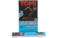 TOMi Liquid Snack Salmon&Inulin ТОМИ ЛОСОСЬ С ИННУЛИНОМ жидкое лакомство для котов, 8х15г