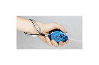 Karlie-Flamingo DogxToGo Belt Glassy ДОГ ТУ ГОУ БЕЛТ ГЛАССИ L поводок рулетка для собак до 35кг, с мягкой петлей на руку, кнопкой блокировки и прозрачным корпусом, светоотражающая лента, 2м , до 35 кг, синий.