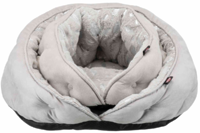 TRIXIE мягкое место"Feather"50х45см,серый/серебро