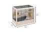 Ferplast  CAGE HAMSTERVILLE BLACK  Деревянная клетка для хомяков и мышей  65 x 34 x h 49 cm