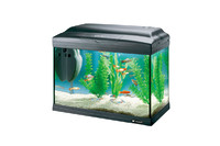 Ferplast  CAYMAN 40 CLASSIC BLACK  Небольшой аквариум с лампой и внутренним фильтром 41,5 x 21,5 x h 34 cm - 21 L