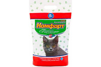 Комкующийся наполнитель Комфорт Компакт (5 кг) мелкий с лавандой