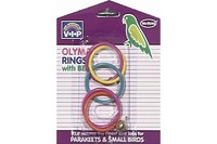 Vo-Toys ОЛИМПИАДА С КОЛОКОЛЬЧИКОМ игрушка для попугайчиков, пластик