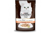 Gourmet AlaCarte Влажный корм  с лососем 85 г