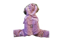 MonkeyDaze ВИНИЛ (Pink Vinyl Jumper) розовый комбинезон с капюшоном, одежда для собак , XXS