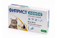 ФИПРИСТ КОМБО ОТ БЛОХ И КЛЕЩЕЙ капли на холку для кошек  1 пипетка