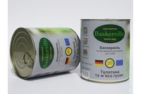 КОНСЕРВЫ BASKERVILLE ДЛЯ СОБАК ТЕЛЯТИНА И МЯСО ГУСЯ, 800 г