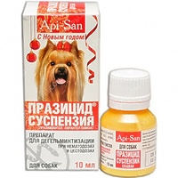 Празицид суспензия 10 мл для взрослых собак