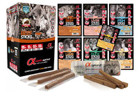 Alpha Spirit Sticks All6Tastes полувлажные лакомства для собак 6в1, 6х40 г