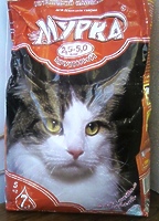 Мурка - наполнитель  комкующийся крупный (2,0-5,0 мм) с лавандой