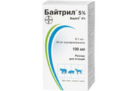 Bayer (Байер) Байтрил 5% раствор для инъекций, 100 мл.