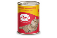 Мяу! Консервы для кошек курица в нежном соусе 415 г