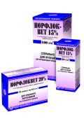 Норфлоквет 15% раствор ін.100мл. 