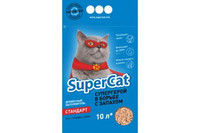 Super Cat Стандарт  - древесный наполнитель  для кошачьего туалета, 10л (3кг)