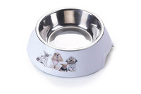 AnimAll  Pet Doctor Миска пластик/метал. с принтом S 150мл, P 1119-ABS-A8