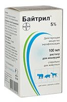 Препарат Байтрил р.ін.5% 100мл.