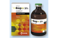 Флорон 30% раствор для инъекций (Антибактериальные препараты) 100 мл  для крупного рогатого скота, свиней КRКА, Словения