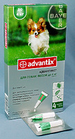 Адвантикс  капли 40 для собак весом до 4 кг, уп. 4 пипетки