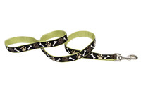 Coastal Pet Attire Ribbon поводок для собак, 1,6смХ1,8м , коричневые лапки.